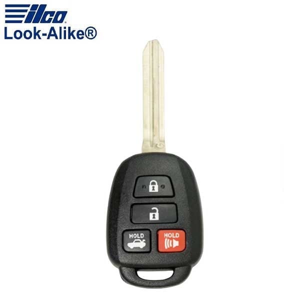 LAL RHK-TOY-4BH TOYOTA 4 BUTTON REMOTE HEAD KEY (H TRANSP.)